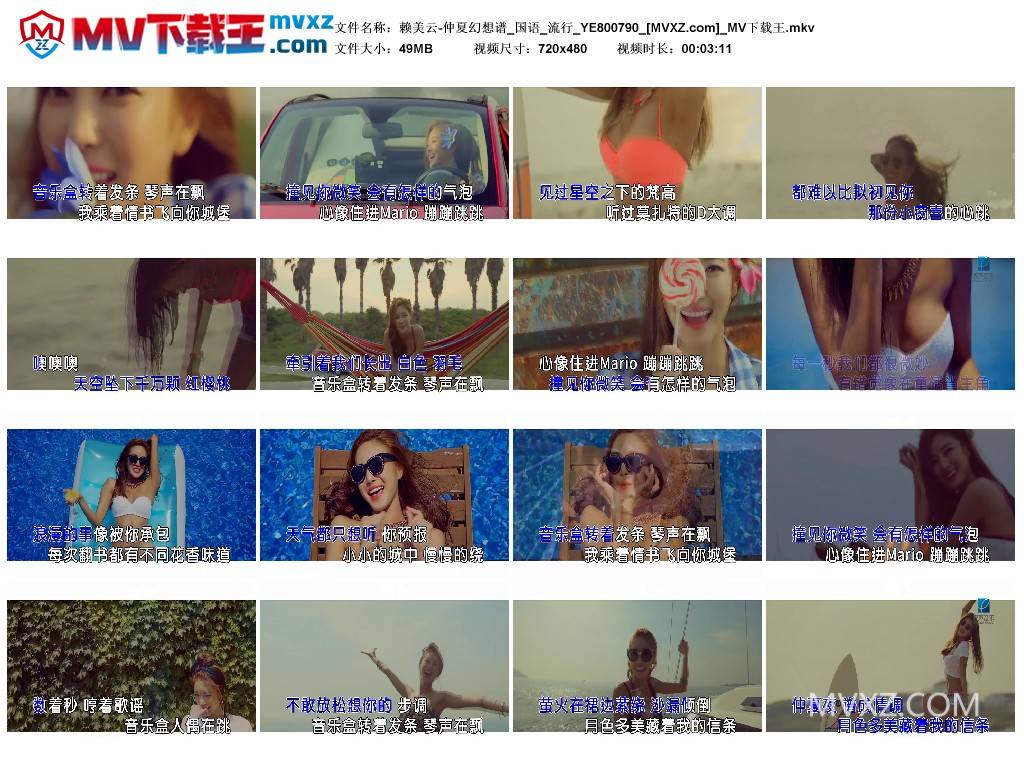 赖美云-仲夏幻想谱_国语_流行_YE800790